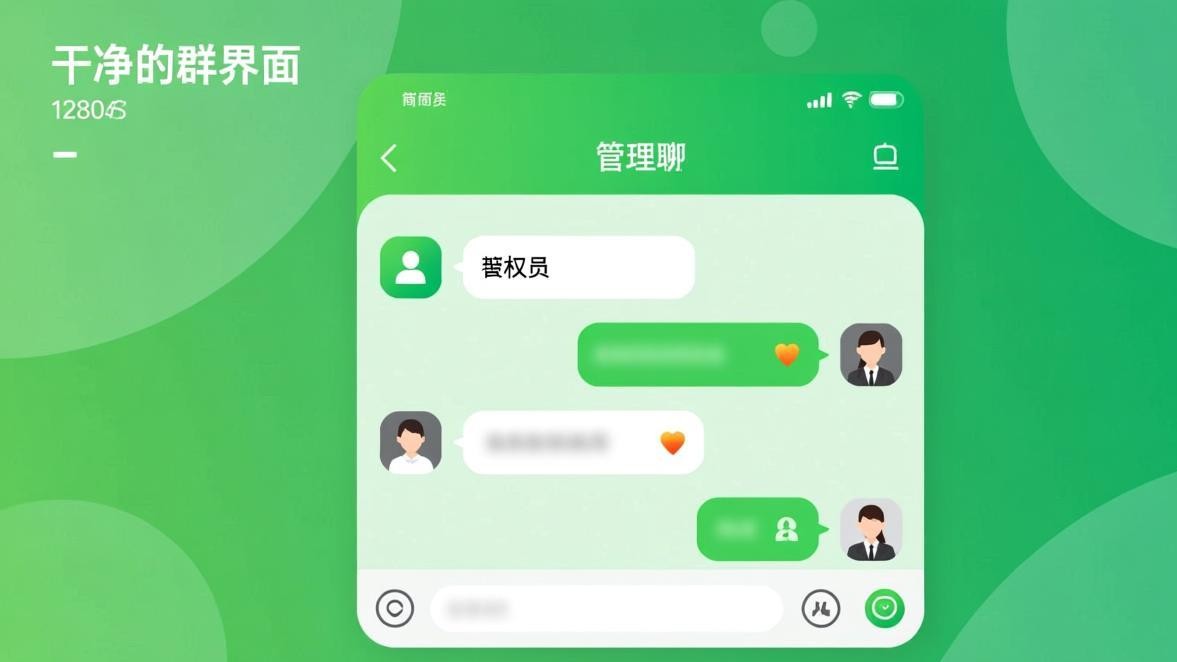 权限设置完善的群聊界面