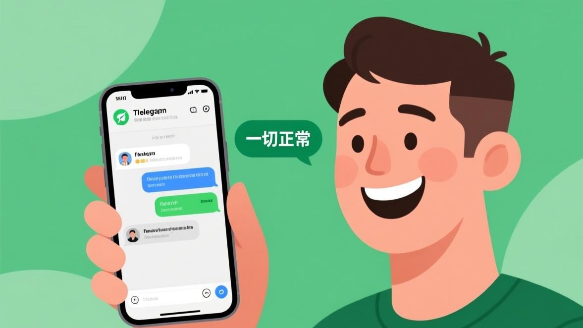 问题解决后正常使用TG