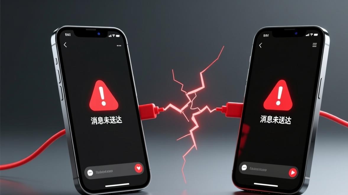 Telegram消息被拒收两个手机示意 - 教程配图